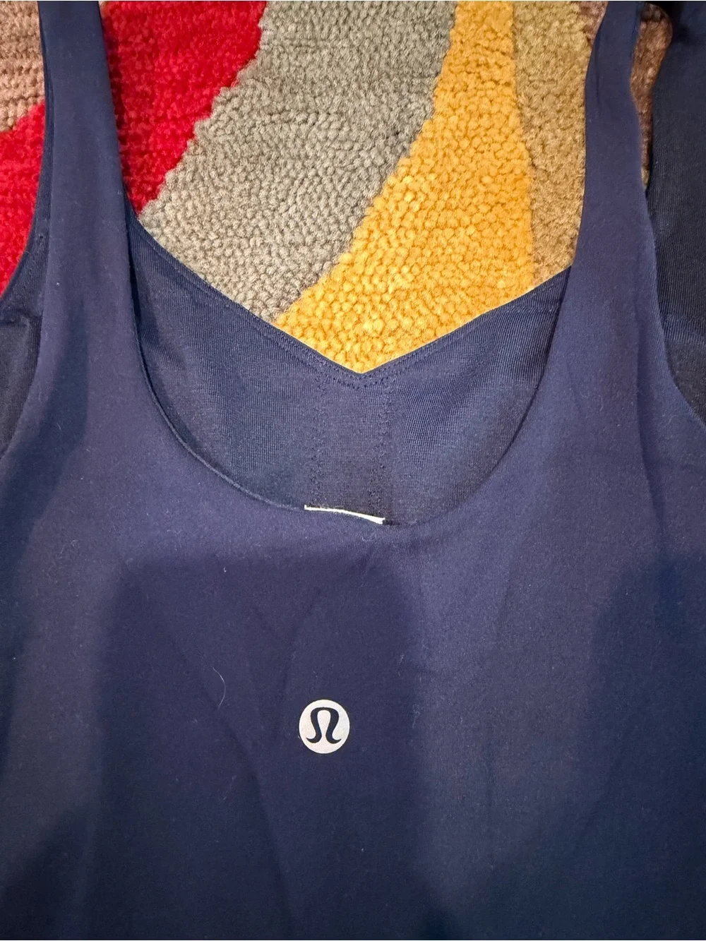 Lululemon Align Dress Navy Blue Built in Bra & Shorts Nulu Size 4 Runs Small